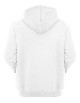 Imagem de Kit 2 Moletons Liso Flanelado Blusa De Frio Canguru Casual Outono Inverno