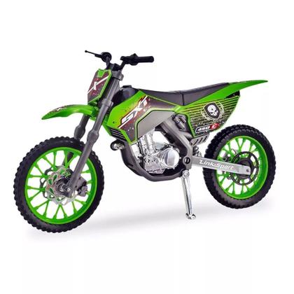 Imagem de Kit 2 Moto De Brinquedo Motocross Pneus de Borracha Motinha