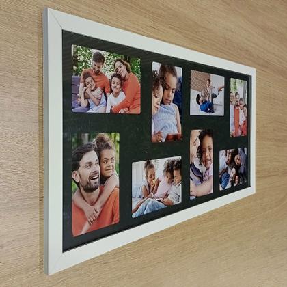Imagem de Kit 2 Multifoto Porta Retrato de Parede 30x60 16 Fotos 10x15