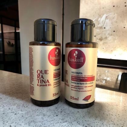 Imagem de kit 2 Nectar de Queratina Haskell Reconstrução e Força 35 ML
