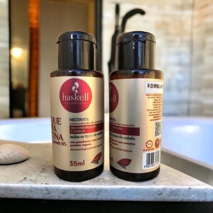 Imagem de kit 2 Nectar de Queratina Haskell Reconstrução e Força 35 ML