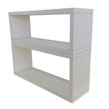 Imagem de Kit 2 Nicho Retangular 100% MDF Acabamento em PVC 40x15x12 Organizar Livros Brinquedos