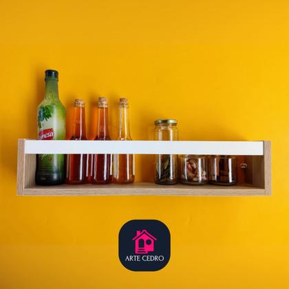 Imagem de Kit 2 Nichos Porta Livros Infantis Prateleira Organizadora de Bonecos Estante de Brinquedos Ripa Mdf madeira 55 cm