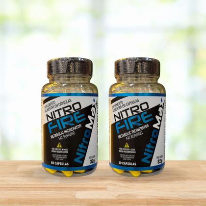 Imagem de Kit 2 Nitro Fire Cafeína 200mg 60 Cápsulas Fisionutri