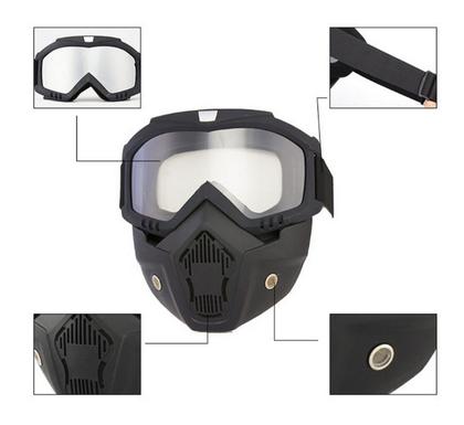 Imagem de Kit 2 Óculos Uv Motocross Esqui Jet Ski Snowboard Paintball