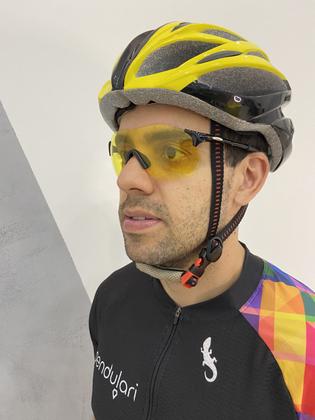 Imagem de Kit 2 Óculos Uv400 Unissex Ciclismo + Corrida Lente Amarela