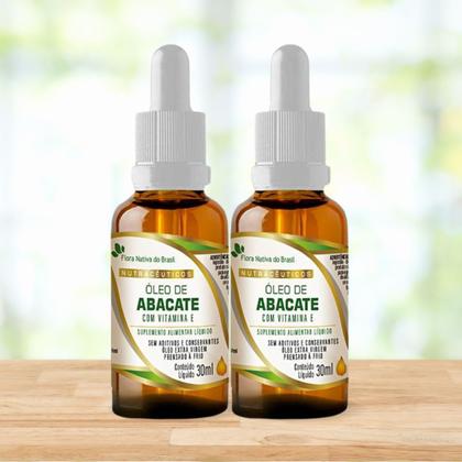 Imagem de Kit 2 Óleo de Abacate com Vitamina E Gotas 30ml Flora Nativa