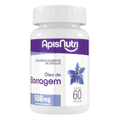 Imagem de Kit 2 Óleo de Borragem 500mg Apisnutri 60 cápsulas