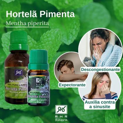 Imagem de Kit 2 Óleos Essenciais De Hortelã Pimenta 10ml - 100% Puro