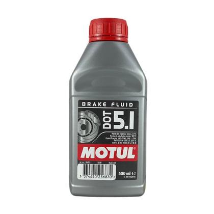 Imagem de Kit 2 Óleos Fluído de Freio e Embreagem Motul Brake Fluid Dot 5.1 Sintético 500ml