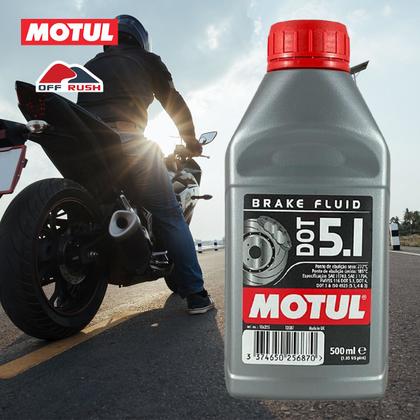 Imagem de Kit 2 Óleos Fluído de Freio e Embreagem Motul Brake Fluid Dot 5.1 Sintético 500ml