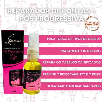 Imagem de Kit 2 óleos reparadores com óleo pós progressiva e óleo de coco para hidratação, nutrição e brilho