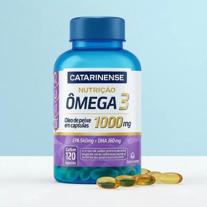 Imagem de KIT 2 Ômega 3 1000mg Catarinense 120 Cápsulas Óleo de Peixe