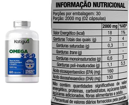 Imagem de Kit 2 Ômega 3-6-9 60 Capsulas Katigua