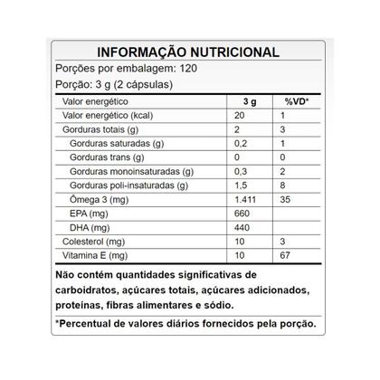 Imagem de Kit 2 Ômega 3 EPA DHA  Vitamina E120 Capsulas PuraVida