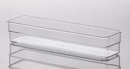 Imagem de Kit 2 Organizador de Gavetas  30x7,5x5,2Cm Transparente