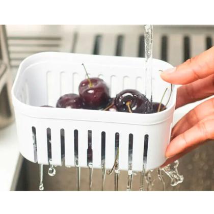 Imagem de Kit 2 Organizador De Geladeira Ou Clear Fresh 650ml Natural