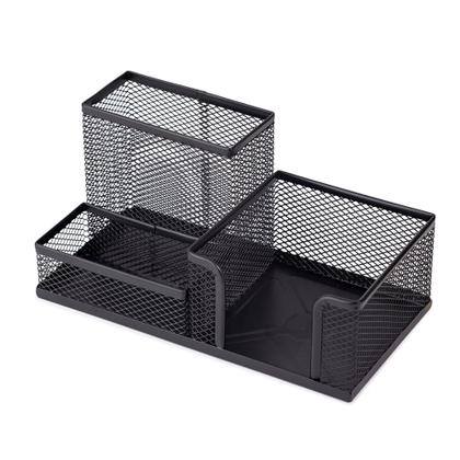 Imagem de Kit 2 Organizador De Mesa Aramado Porta Canetas Lápis Papel