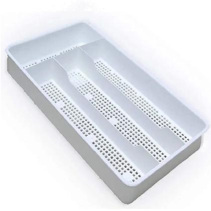 Imagem de Kit 2 Organizador De Talher Com 4 Divisórias Para Gaveta