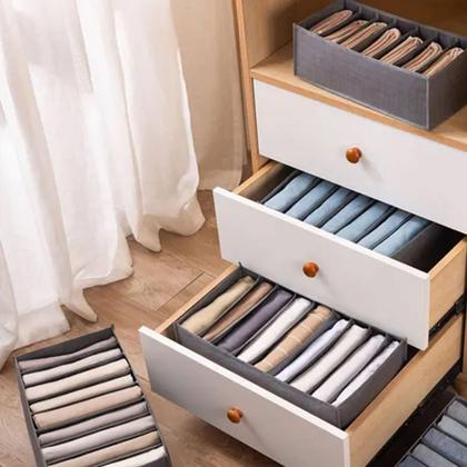 Imagem de Kit 2 Organizador Gaveta Colmeia 9 Divisórias Roupa Íntima