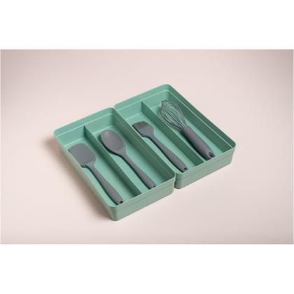 Imagem de Kit 2 Organizador Gaveta Colmeia Divisor Porta Utensílios Talheres Multiuso Roupas - Ou