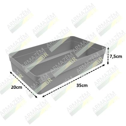 Imagem de Kit 2 Organizador Gaveta Colmeia Divisor Porta Utensílios Talheres Multiuso Roupas - Ou