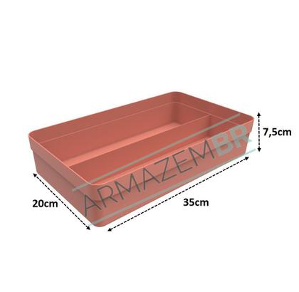 Imagem de Kit 2 Organizador Gaveta Colmeia Divisor Porta Utensílios Talheres Multiuso Roupas - Ou