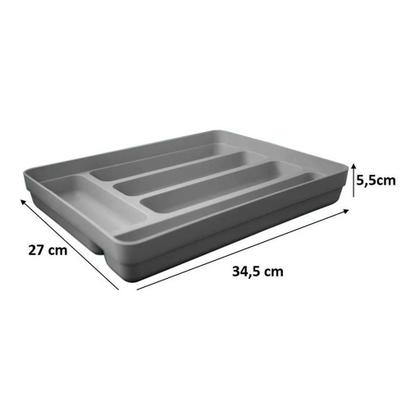 Imagem de Kit 2 Organizador Gaveta Divisor Talheres Logic Utensílios