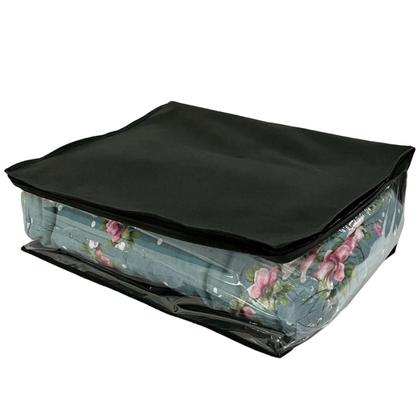 Imagem de Kit 2 Organizador Maleiro De Guarda Roupa E Gavetas Preto M