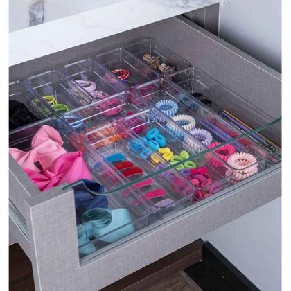 Imagem de Kit 2 Organizador Modular Paramount Diamond Gavetas Talheres