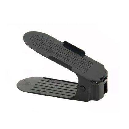 Imagem de Kit 2 Organizadores de Sapato Reforçado com Regulagem Preto