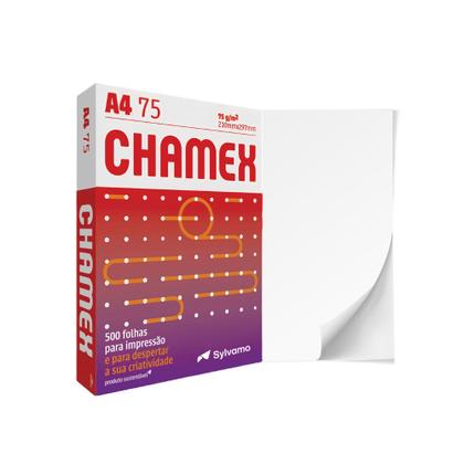 Imagem de Kit 2 Pacotes Papel Sulfite A4 Chamex 75g Com 500 Folhas