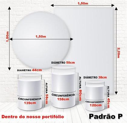 Imagem de Kit 2 Painéis E Capas 3D Sublimado 3 Palavrinhas Fkpc-143