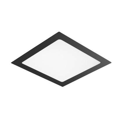Kit 2 Painel LED 18W LYS Quadrado Embutir Preto - TASCHIBRA Imagem de Kit 2 Painel LED 18W LYS Quadrado Embutir Preto