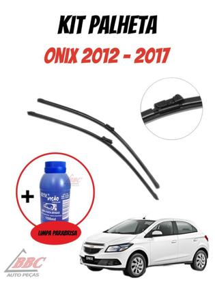 Imagem de Kit 2 Palhetas Limpador De Parabrisa Dianteiro  Gm Chevrolet Onix 2012 ATE 2017