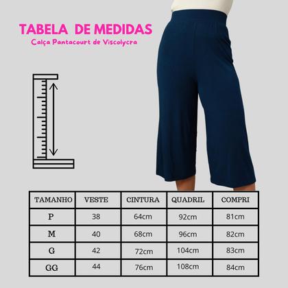 Imagem de Kit 2 Pantacourt de Malha Moda Feminina