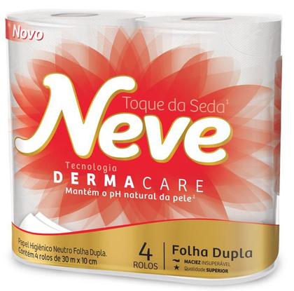 Imagem de Kit 2 Papeis Higiênico Neve Demarcare Folha Dupla com 4 Rolos de 30m