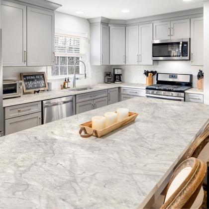 Imagem de Kit 2 Papel de Parede Adesivo Lavavel Pedra Marmore Cinza Claro 10M