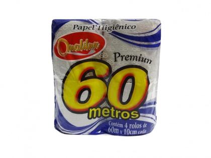 Imagem de Kit 2 Papel Higiênico Branco Macio Premium Rolo 10cmx60m 4un