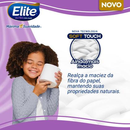 Imagem de Kit 2 Papel Higiênico Elite Ultra Folha Dupla com 12 rolos cada