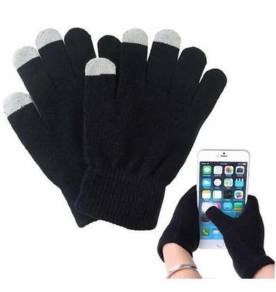 Imagem de Kit 2 Par De Luva Frio Touch Screen Digitar Celular Tablet