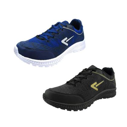 Imagem de Kit 2 Pares Box 200 Tênis Esportivo Masculino Para Academia Tamanho Especial Grande  44 45 46 47 48 49 