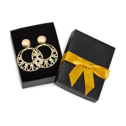 Imagem de Kit 2 Pares Brincos Banhado Ouro 18k Feminino Lótus Grande