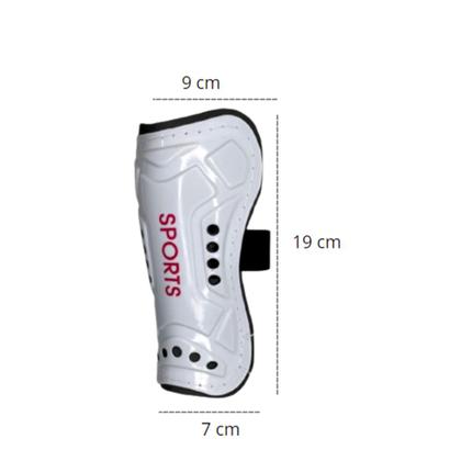 Imagem de Kit 2 Pares Caneleira Branca Profissional Reforçada e Protetora Contra Impactos Ajustável: Infantil, Juvenil e Adultos