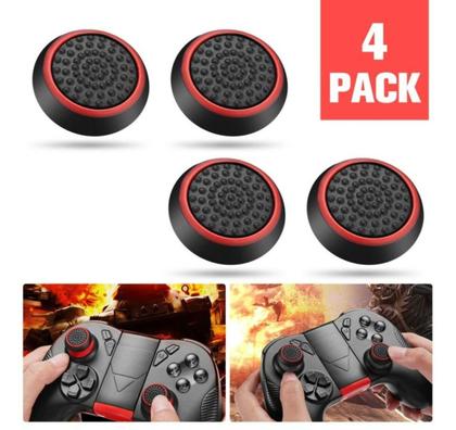 Imagem de Kit 2 Pares De Grip Borracha P Controle Playstation Xbox Wii