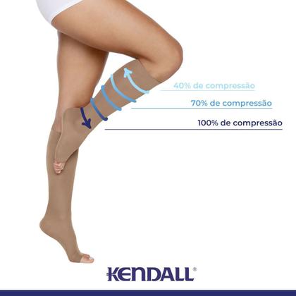 Imagem de Kit 2 Pares de Meia Kendall 3/4 Média Compressão 1871
