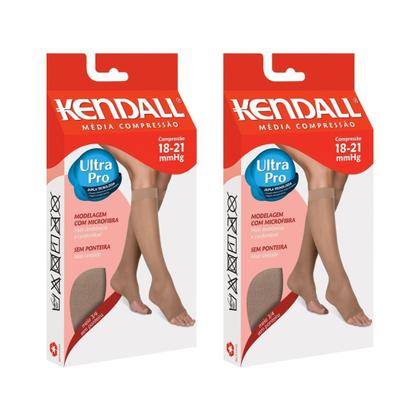 Imagem de Kit 2 Pares de Meia Kendall 3/4 Média Compressão 1871