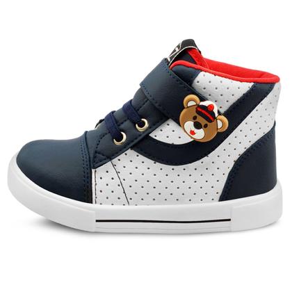 Imagem de Kit 2 Pares De Tênis Infantil Menino Confortável Ursinho Marinho/Preto Gatatuya
