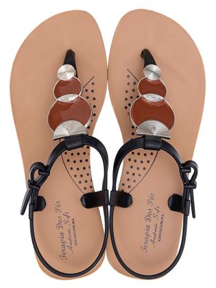 Imagem de Kit 2 Pares Sandalia Feminina Confortavel Ortopédica Terapia dos Pés