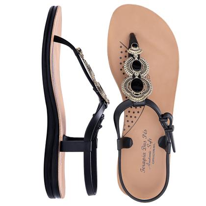 Imagem de Kit 2 Pares Sandalia Feminina Confortavel Ortopédica Terapia dos Pés